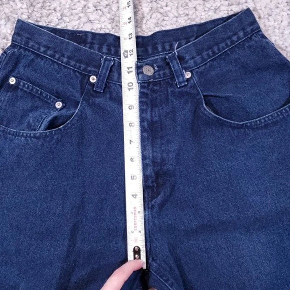 Vintage Size 32 Jordache High Rise Mom Jean Shorts Dark Wash Baggy Relaxed